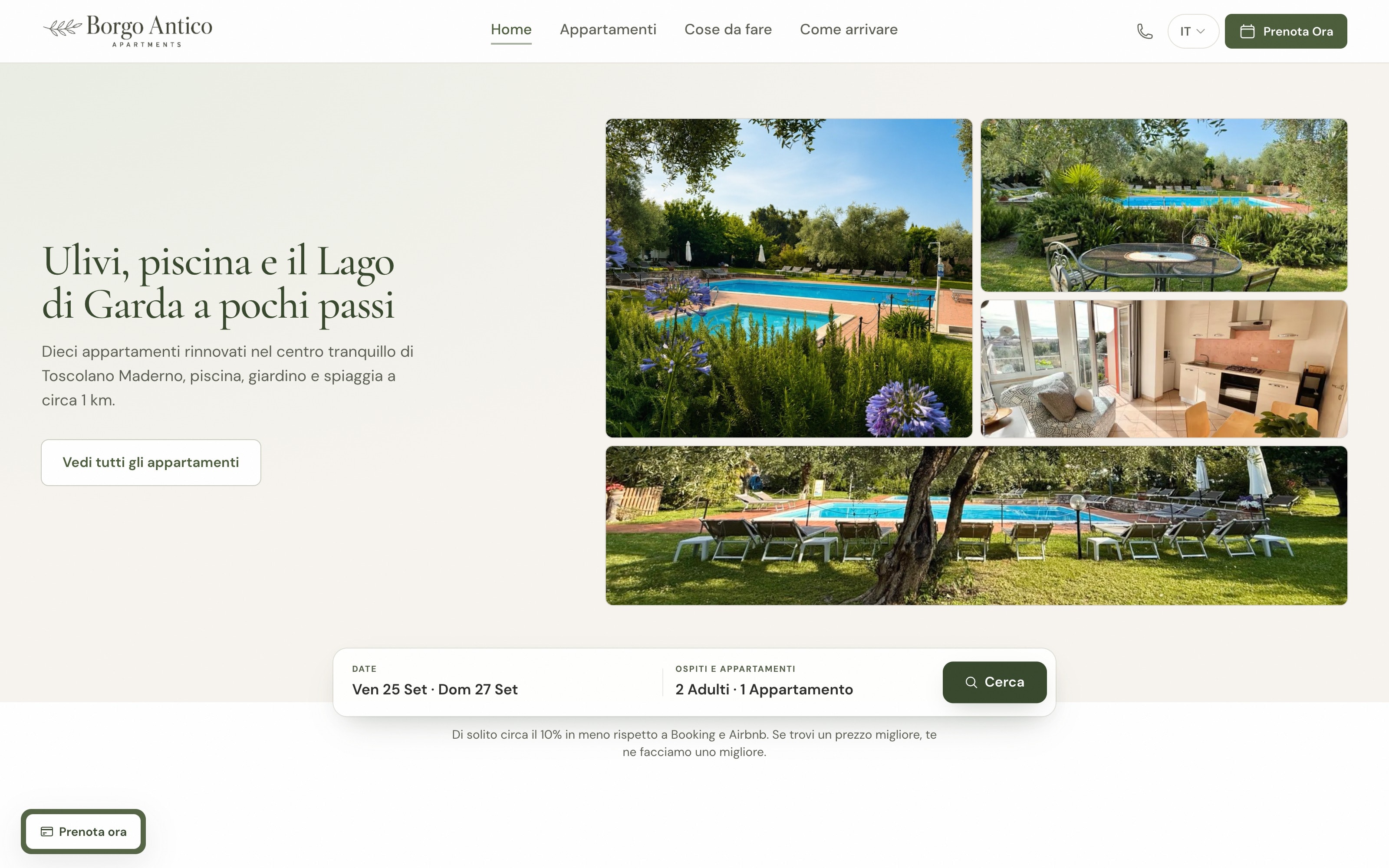 Homepage di Borgo Antico Apartments