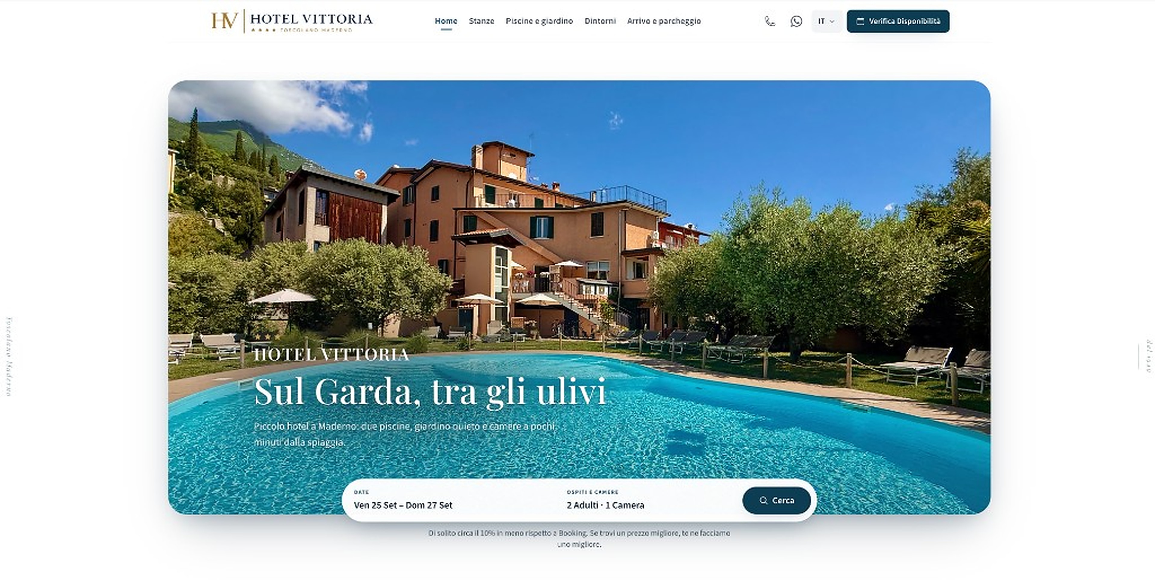 Hotel Vittoria — homepage dopo